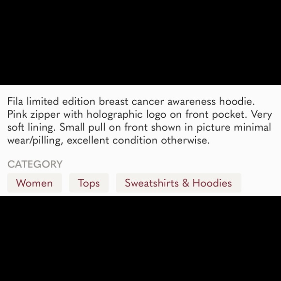 Fila Limited Edition Hoodie - Picture 8 of 8